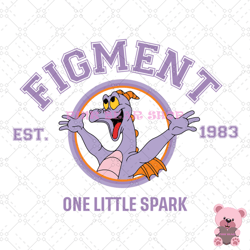 disney figment one little spark est 1983 svg, disney svg, disney mickey svg, digital download