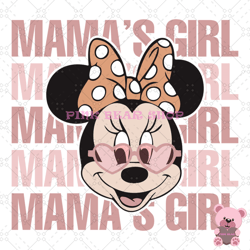disney mama girl minnie mouse head svg, disney svg, disney mickey svg, digital download
