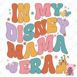 in my disney mama era minnie balloon kingdom svg, disney svg, disney mickey svg, digital download