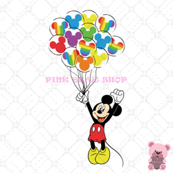 disney mickey mouse balloon lgbt pride svg, disney svg, disney mickey svg, digital download