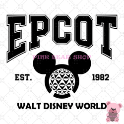 walt disney world mickey epcot ball est 1982 svg, disney svg, disney mickey svg, digital download