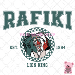 disney rafiki the lion king est 1994 svg, disney svg, disney mickey svg, digital download