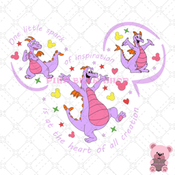 figment one little spark of inspiration svg, disney svg, disney mickey svg, digital download