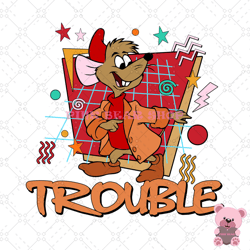 disney trouble mouse jaq cinderella png, disney png, disney mickey png, digital download