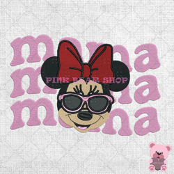 mama cool minnie mouse disney mother day embroidery, disney embroidery, cartoon embroidery