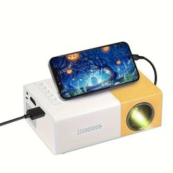 Portable Projector, Mini Projector, Outdoor Projector, Movie, Home Theater, 60-110 Inch Image TV Projector,