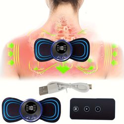 Relieve Pain & Increase Blood Flow With This Portable Mini Massager - 8 Modes For Whole Body Neck Back Waist Arms Legs