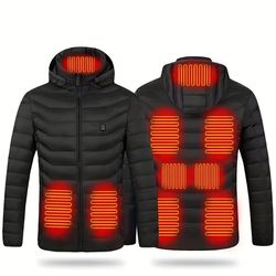 Women's Winter Heated Jacket - Warm Hooded Puffer Jacket For Winter Outdoor Sports - Women's Activewear