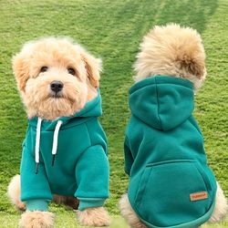New Dog Hoodie, Pet Sweatshirt With Pocket In The Back, For Small Dogs
