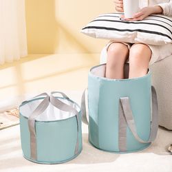 Relieve Your Feet After a Long Day with this Portable Collapsible Foot Bath Basin - Perfect for Traveling & Camping