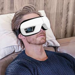 Eye Massager With Heat Smart Airbag Vibration Eye Care Compress Bluetooth Eye Massage Relax Migraines Relief
