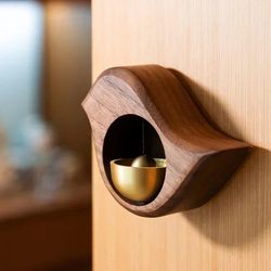 Wooden Doorbell Bird - Aesthetic Room Walll Decor - Wind Chimes Wireless Doorbell