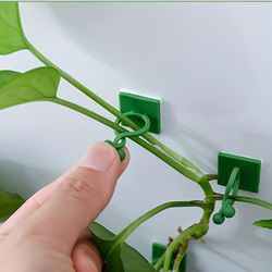 10pcs Plant Climbing Wall Fixture Clips - Self-Adhesive Hook Vines