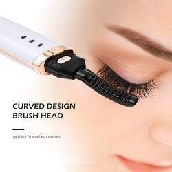 Long-Lasting Portable Electric Eyelash Curler with Heated Technology - Perfect Gift for Women and Girls