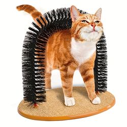 Cat Arch Self Groomer & Massger all in one : Pamper Your Feline With A Massage & Grooming Brush