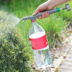1pc High Pressure Air Pump Manual Sprayer Adjustable Drink Bottle Spray Head Nozzle Garden Watering