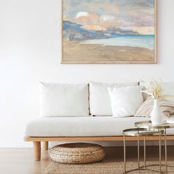 vintage european village cityscape antique painting canvas print poster framed rustic farmhouse cottagecore neutral past