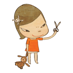 yoshitomo nara sticker