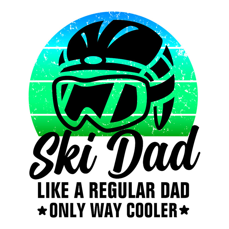 Ski Dad Like A Normal Dad But Way Cooler, retro sunset ski helmet, ski gift .png