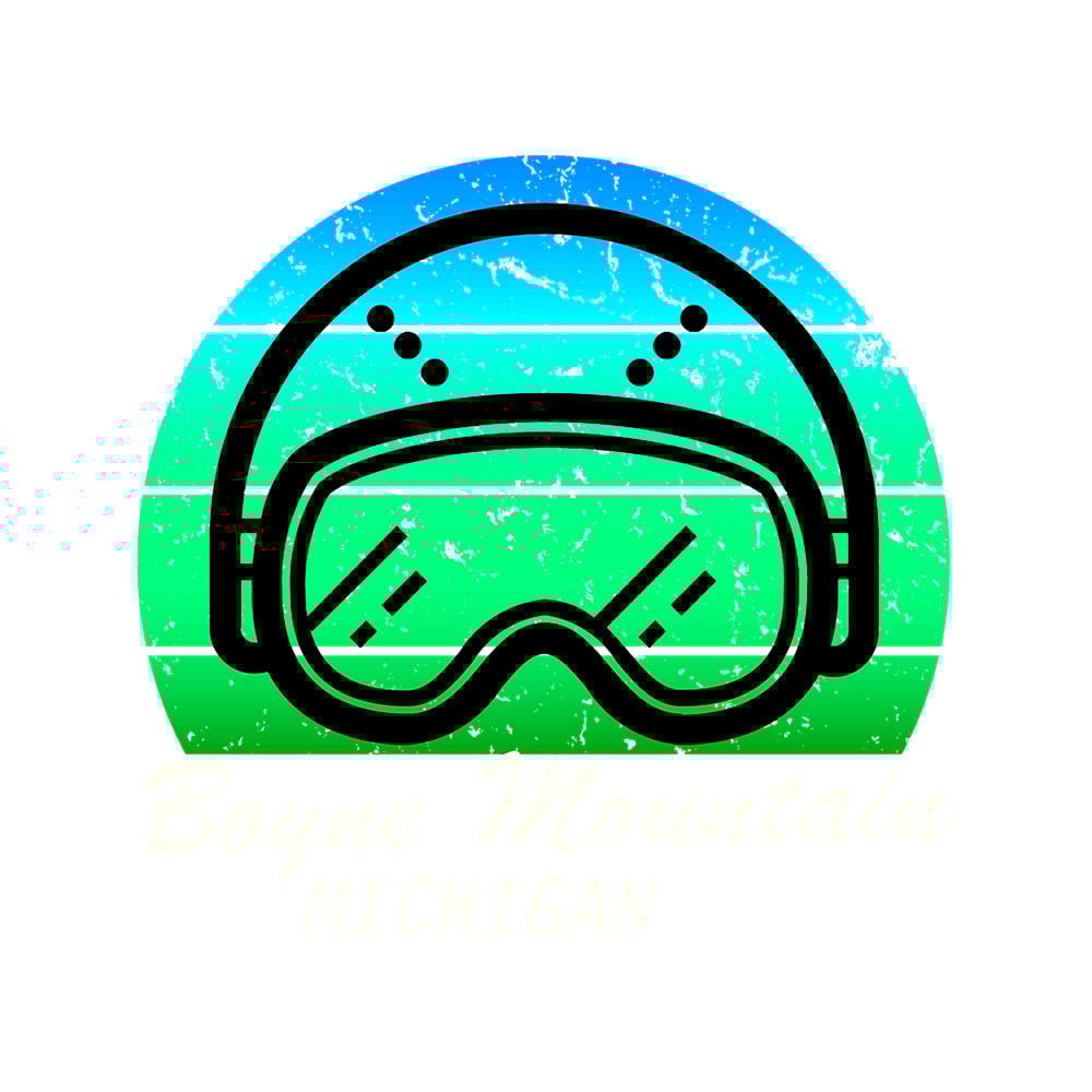 ski in Boyne Mountain resort, Michigan snowboarding, cool retro sunset ski helmet, ski gift (1).png