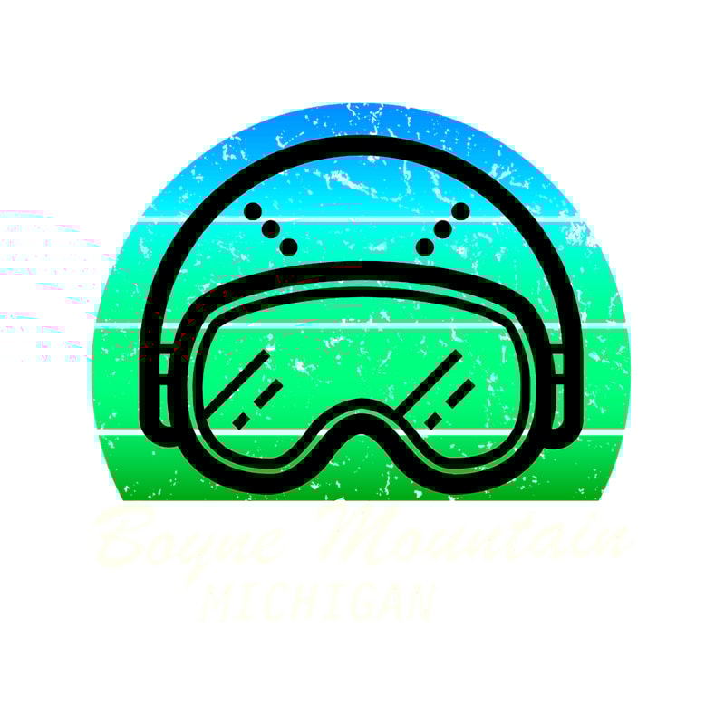 ski in Boyne Mountain resort, Michigan snowboarding, cool retro sunset ski helmet, ski gift (1).png