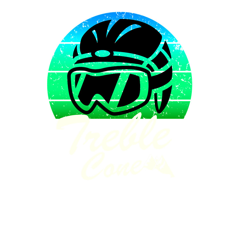 Treble Cone ski resort, New Zealand snowboarding, cool retro sunset ski helmet, ski gift T-S.png