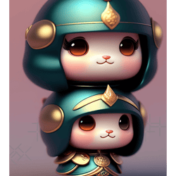 two baby hero wear helmet