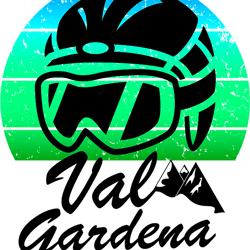 val gardena ski resort italia snowboarding cool retro sunset ski helmet ski gift