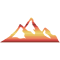 Vintage Skiing Mountain Silhouette .png