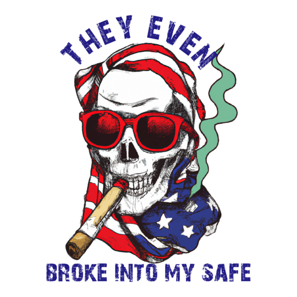 They even broke into my safe cool american skull smoking cigarette   .png