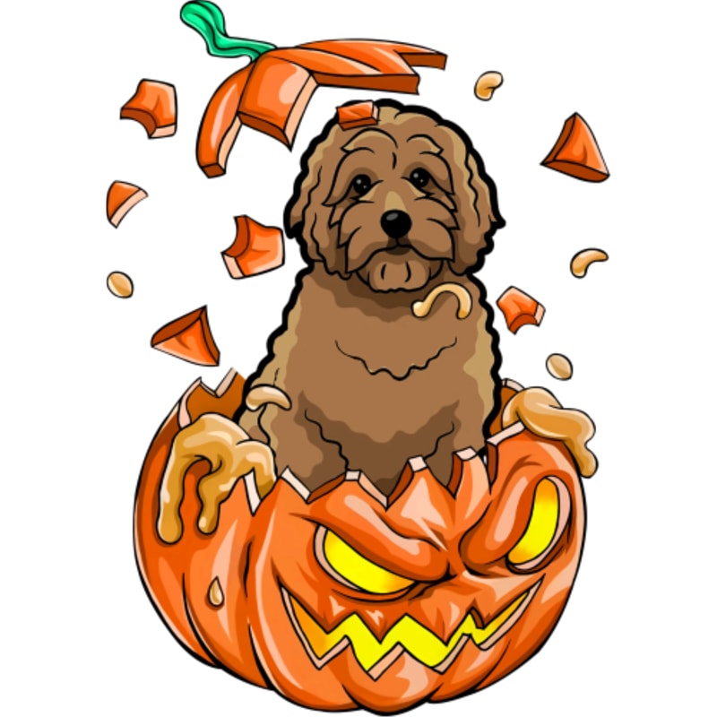Doodle In The Pumpkin tshirt halloween costume funny gift by American Woman.png