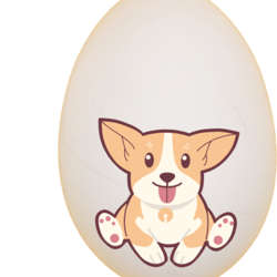 funny dog in the eggby happysphinx