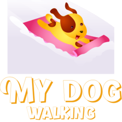 my dog walking in the snowby zenamay6