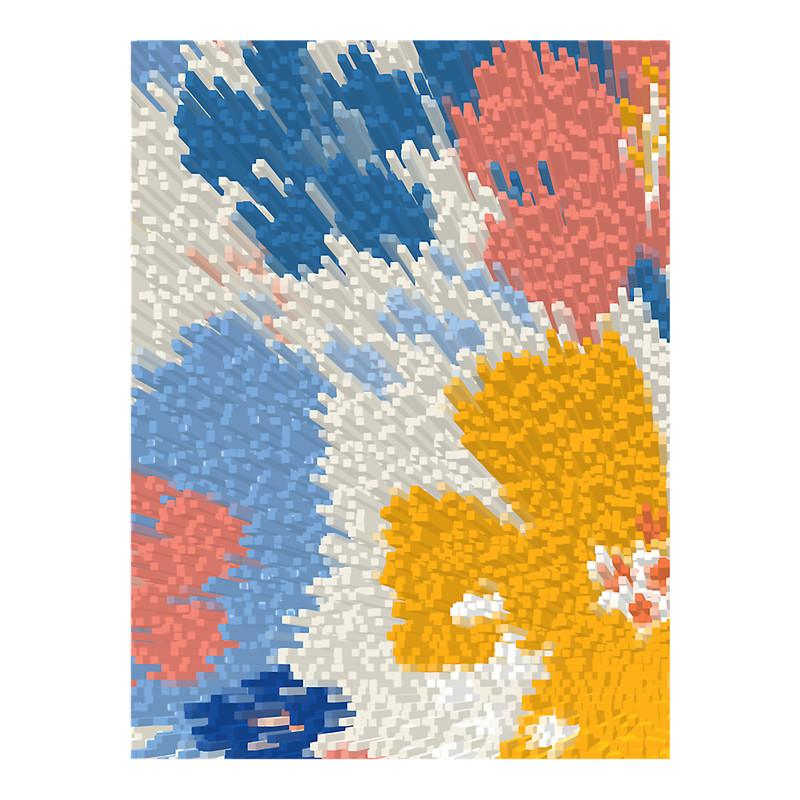 Carpet flowers pattern,   .png