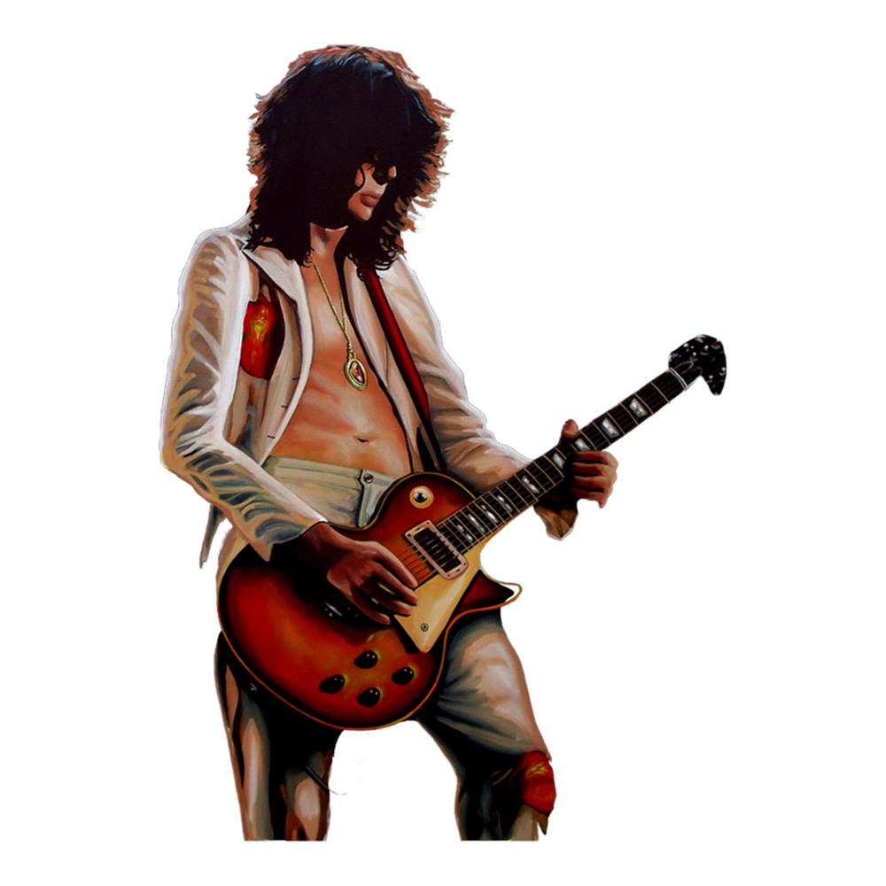Jimmy Page In Led Zeppelin Painting .png