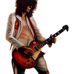 jimmy page in led zeppelin painting