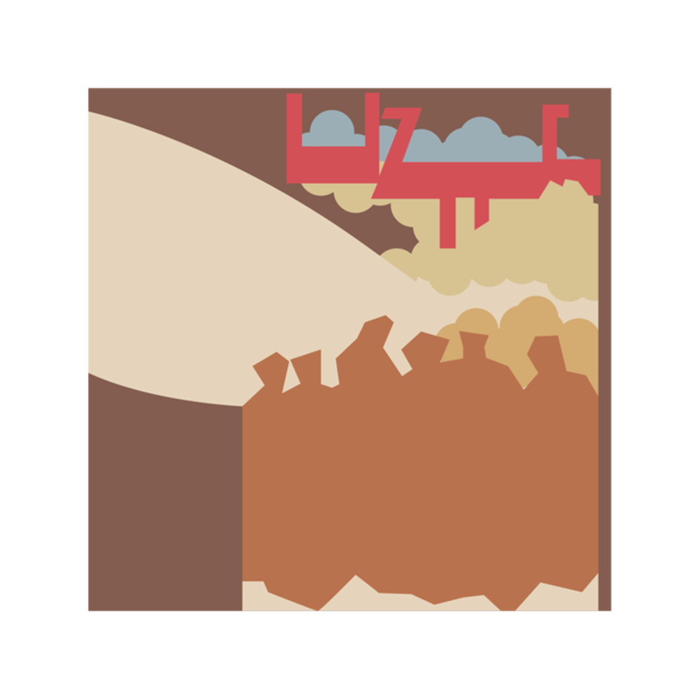 led zeppelin ii minimal album cover Zipped Hoodie.png