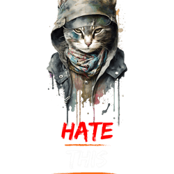 cats in jeans i hate this planet - new revolutionary creative designperspective. t-shir