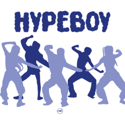 silhouette of the dance group new jeans in the hypeboy era