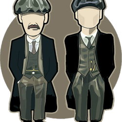 peaky blinders - tommy shelby and arthur shelby