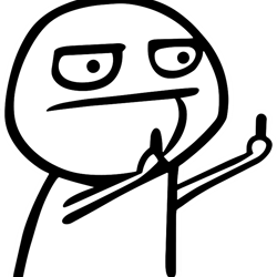 funny fuck middle finger troll face meme