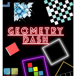 geometry-dash art abstract