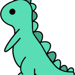 green dinosaur