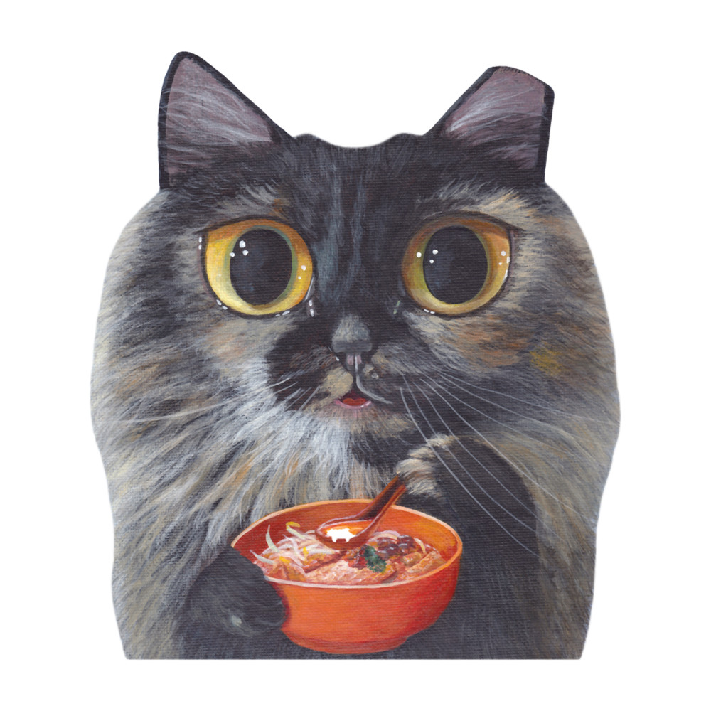 Tamaow Original Cat Portrait Li Zi With Laksa .png