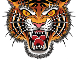 tiger head tattoo design