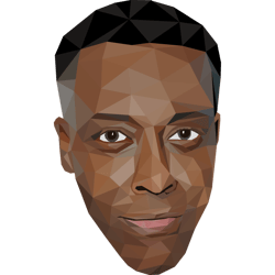 arsenio hall low poly art sticker