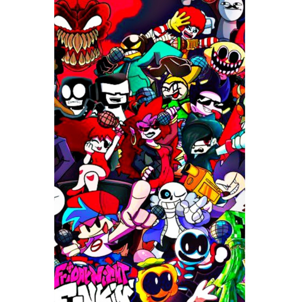 Friday Night Funkin Characters iPhone Case & Cover.png