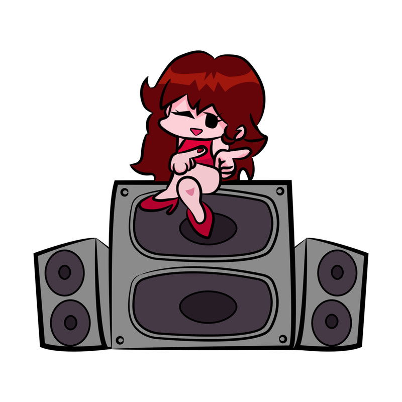 Friday night funkin girlfriend sticker, funny friday night funkin. friday night funkin funny gift St.png
