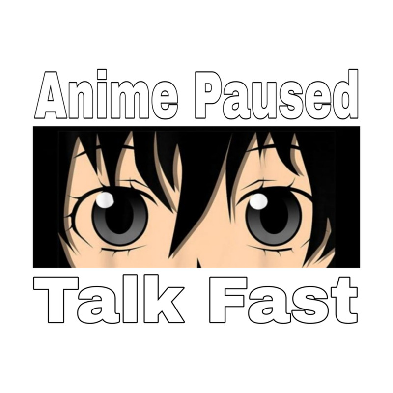 Anime Paused Talk Fast T-Shirt .png