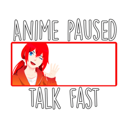 anime paused talk fast lightweight hoodie